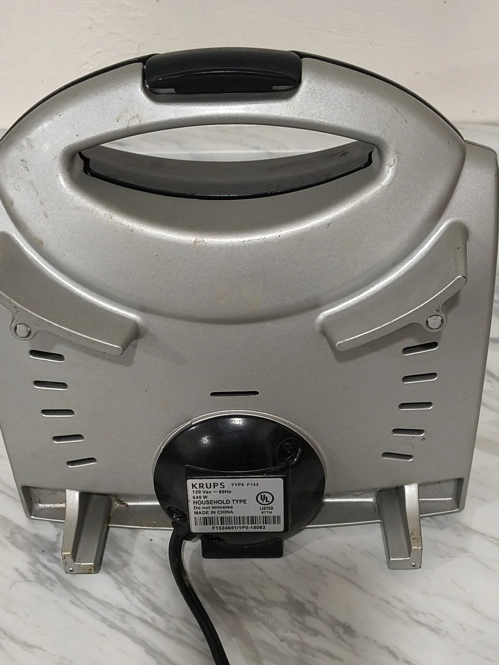 KRUPS Sandwich Express Stainless Steel & Black Sandwich Maker